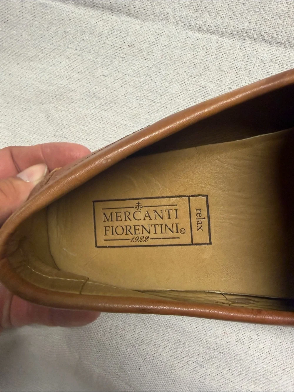 Mercanti Fiorentini Woven Leather Penny Loafers in Brown